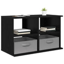 TV stand med skuffe Sort eg 79 x 40 x 48 cm