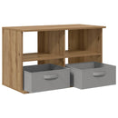 TV stand med skuffe Artisan Egetræ 79 x 40 x 48 cm