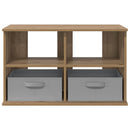 TV stand med skuffe Artisan Egetræ 79 x 40 x 48 cm