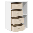 Sideboard med skuffe Hvid 60 x 33,5 x 84 cm