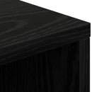 Sideboard med skuffe Sort eg 60 x 33,5 x 84 cm