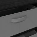 Sideboard med skuffe Sort eg 60 x 33,5 x 84 cm