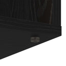 Sideboard med skuffe Sort eg 60 x 33,5 x 84 cm