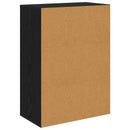 Sideboard med skuffe Sort eg 60 x 33,5 x 84 cm