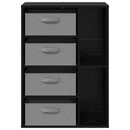 Sideboard med skuffe Sort eg 60 x 33,5 x 84 cm