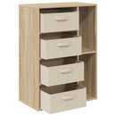 Sideboard med skuffe Sonoma eg 60 x 33,5 x 84 cm