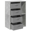 Sideboard med skuffe Beton Grå 60 x 33,5 x 84 cm
