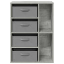 Sideboard med skuffe Beton Grå 60 x 33,5 x 84 cm