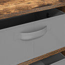 Sideboard med skuffe Røget eg 60 x 33,5 x 84 cm