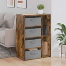 Sideboard med skuffe Røget eg 60 x 33,5 x 84 cm