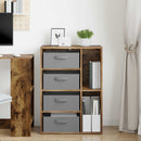 Sideboard med skuffe Røget eg 60 x 33,5 x 84 cm