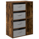 Sideboard med skuffe Røget eg 60 x 33,5 x 84 cm