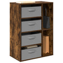 Sideboard med skuffe Røget eg 60 x 33,5 x 84 cm
