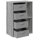 Sideboard med skuffe Grå Sonoma 60 x 33,5 x 84 cm