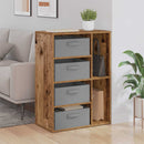 Sideboard med skuffe Gammelt træ 60 x 33,5 x 84 cm