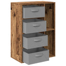 Sideboard med skuffe Gammelt træ 60 x 33,5 x 84 cm