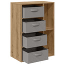 Sideboard med skuffe Artisan Egetræ 60 x 33,5 x 84 cm