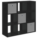 Sideboard med skuffe Sort eg 88,5 x 29 x 84,5 cm