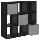 Sideboard med skuffe Sort eg 88,5 x 29 x 84,5 cm