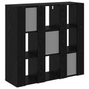 Sideboard med skuffe Sort eg 88,5 x 29 x 84,5 cm