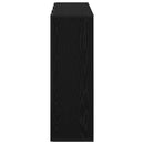 Sideboard med skuffe Sort eg 88,5 x 29 x 84,5 cm