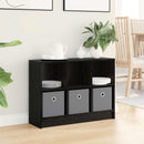 Sideboard med skuffe Sort eg 73,5 x 22,5 x 53,5 cm