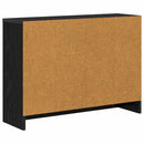 Sideboard med skuffe Sort eg 73,5 x 22,5 x 53,5 cm