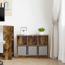 Sideboard med skuffe Røget eg 73,5 x 22,5 x 53,5 cm