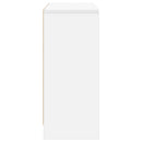 Sideboard med skuffe Hvid 88,5 x 27,5 x 63,5 cm