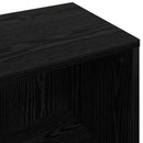 Sideboard med skuffe Sort eg 88,5 x 27,5 x 63,5 cm