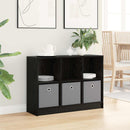 Sideboard med skuffe Sort eg 88,5 x 27,5 x 63,5 cm