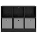 Sideboard med skuffe Sort eg 88,5 x 27,5 x 63,5 cm