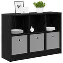 Sideboard med skuffe Sort eg 88,5 x 27,5 x 63,5 cm