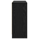 Sideboard med skuffe Sort eg 88,5 x 27,5 x 63,5 cm