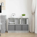 Sideboard med skuffe Beton Grå 88,5 x 27,5 x 63,5 cm