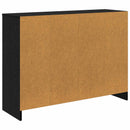 Sideboard med skuffe Sort eg 102 x 32 x 73,5 cm
