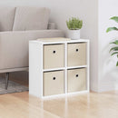 Sideboard med skuffe Hvid 49,5 x 22 x 47 cm