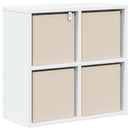 Sideboard med skuffe Hvid 49,5 x 22 x 47 cm