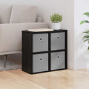 Sideboard med skuffe Sort eg 49,5 x 22 x 47 cm