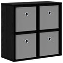 Sideboard med skuffe Sort eg 49,5 x 22 x 47 cm