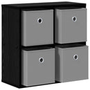 Sideboard med skuffe Sort eg 49,5 x 22 x 47 cm