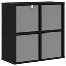 Sideboard med skuffe Sort eg 59,5 x 27 x 57 cm