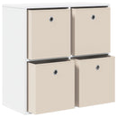 Sideboard med skuffe Hvid 68,5 x 32 x 67 cm