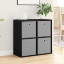 Sideboard med skuffe Sort eg 68,5 x 32 x 67 cm