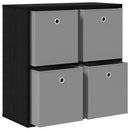 Sideboard med skuffe Sort eg 68,5 x 32 x 67 cm