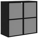 Sideboard med skuffe Sort eg 68,5 x 32 x 67 cm
