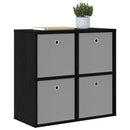 Sideboard med skuffe Sort eg 68,5 x 32 x 67 cm