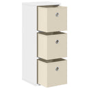 Sideboard med skuffe Hvid 25,5 x 22 x 69,5 cm