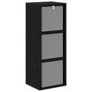 Sideboard med skuffe Sort eg 25,5 x 22 x 69,5 cm