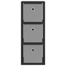 Sideboard med skuffe Sort eg 25,5 x 22 x 69,5 cm